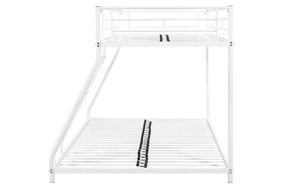 Twin Over Full Metal Bunk Bed With Ladder - ModernLuxe - Image 9