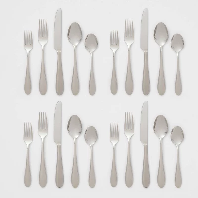 20pc Luxor 18/10 Stainless Steel Flatware Set - Threshold Signature™ - Image 3