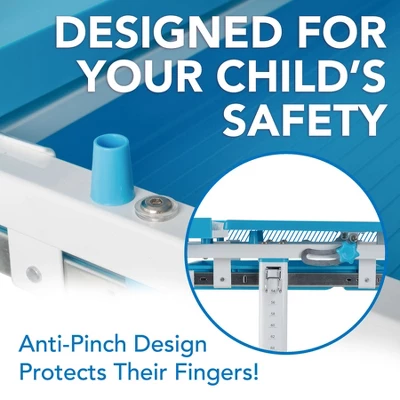 Mount-It! Kids Desk And Chair Set | Height Adjustable Ergonomic Children's School Workstation With Storage Drawer | Blue - Image 8