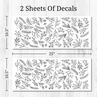 Black Flowers Wall Decor - Decalcomania - Image 6