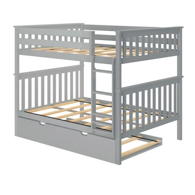 Max & Lily Full Over Full Bunk Bed With Trundle Bed - Image 2