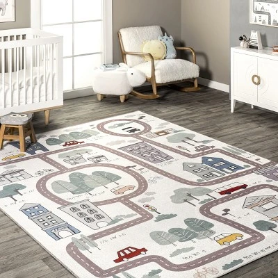 NuLOOM Chalea Kids Town Machine Washable Area Rug - Image 8