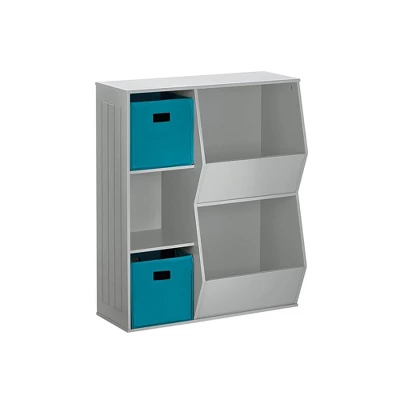 3pc Kids' Floor Cabinet With 2 Bins Set - RiverRidge Home - Image 7