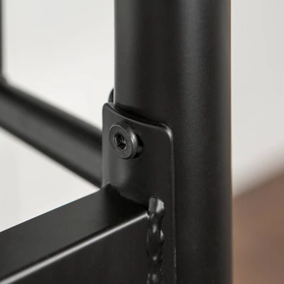 Twin Analise Metal Low Loft Bed With Desk And Storage Black - Saracina Home - Image 3