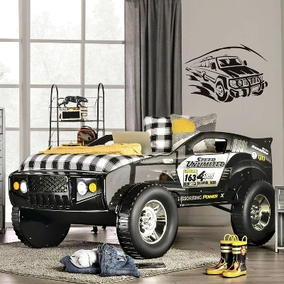Twin Hemmer Speed Offroad Bed With Led Light Black - HOMES: Inside + Out