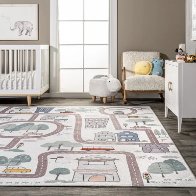 NuLOOM Chalea Kids Town Machine Washable Area Rug - Image 7
