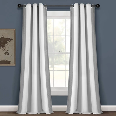 40"x84" Kids' Block Border 100% Lined Grommet Blackout Single Window Curtain Panel - Lush Décor - Image 9