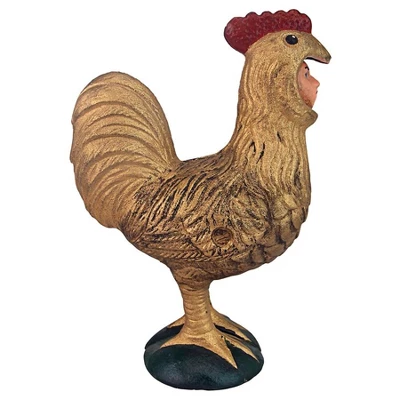 Design Toscano Canterbury Tales Chanticleer Rooster Cast Iron Mechanical Bank - Image 5