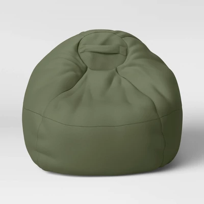 Canvas Kids' Bean Bag Green - Pillowfort™ - Image 2