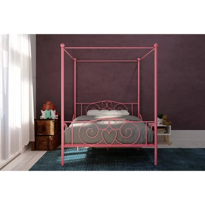 Full Clara Metal Bed Pink - Room & Joy - Image 2