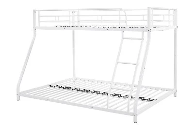 Twin Over Full Metal Bunk Bed With Ladder - ModernLuxe - Image 8