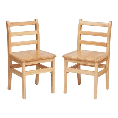 ECR4Kids Three Rung Ladderback Chair, Classroom Seating, Natural, 2-Pack - Image 15
