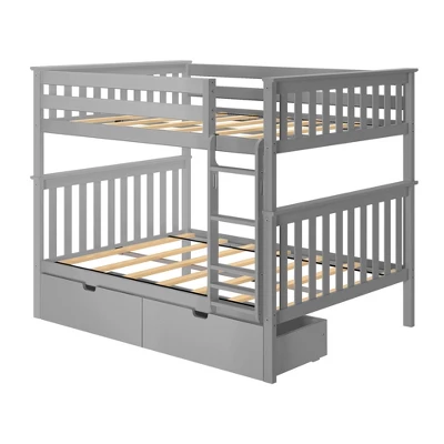 Max & Lily Full Over Full Bunk Bed With Storage Drawers - Image 2