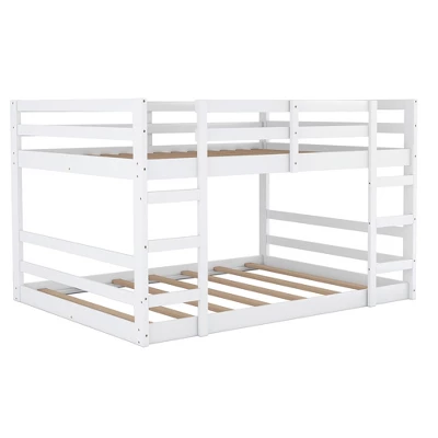 Twin Over Twin Bunk Bed With Ladder-ModernLuxe - Image 4