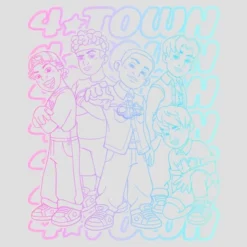 Women's Turning Red 4*Town Neon Stack Racerback Tank Top