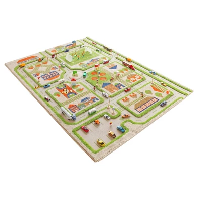 52.5"x71" Traffic Green 3D Play Rug - IVI - Image 2