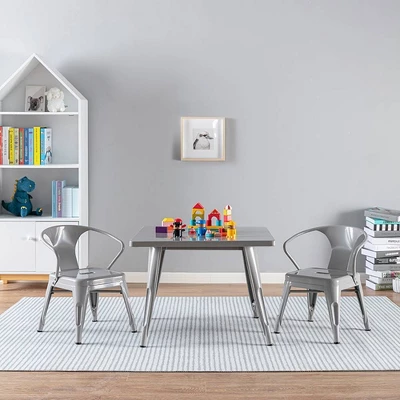 Harper & Hudson Kids' Metal Activity Table - ACEssentials - Image 2