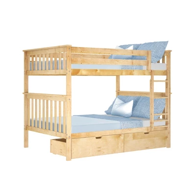 Max & Lily Full Over Full Bunk Bed With Storage Drawers - Image 8