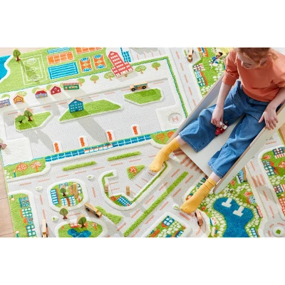 52.5"x71" Mini City 3D Play Rug - IVI - Image 9