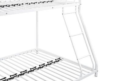 Twin Over Full Metal Bunk Bed With Ladder - ModernLuxe - Image 10