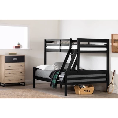 Induzy Solid Wood Bunk Beds Matte Black - South Shore - Image 2