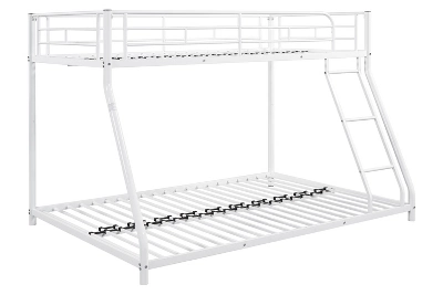 Twin Over Full Metal Bunk Bed With Ladder - ModernLuxe - Image 6