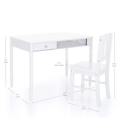 Guidecraft Kids' Dahlia Desk And Chair Set - Image 6