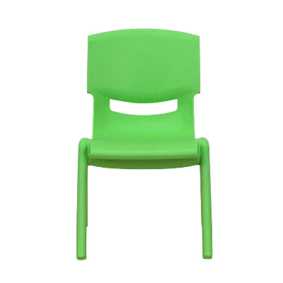 Flash Furniture 4 Pack Plastic Stackable School Chairs With 10.5" Seat Height - Image 5