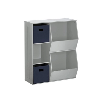 3pc Kids' Floor Cabinet With 2 Bins Set - RiverRidge Home - Image 9