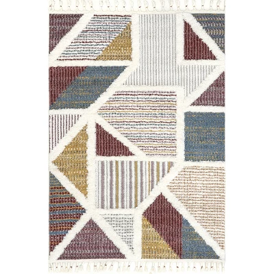 Gillian Mosaic High/Low Kids Tassel Area Rug - Image 9