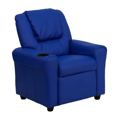 Emma And Oliver Contemporary Kids Recliner With Cup Holder And Headrest - Image 19