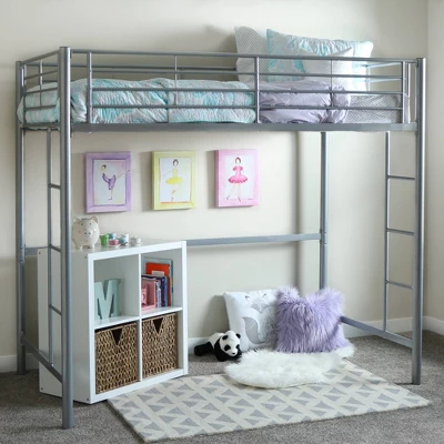 Twin Size Metal Platform Loft Bed - Saracina Home - Image 6