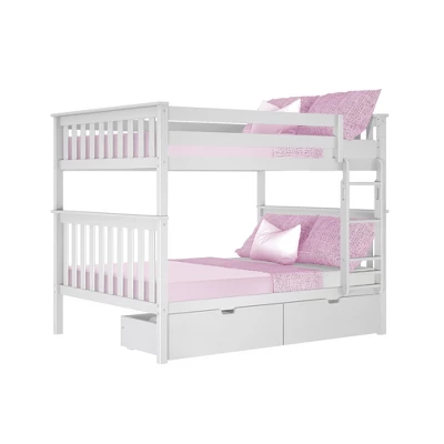 Max & Lily Full Over Full Bunk Bed With Storage Drawers - Image 7