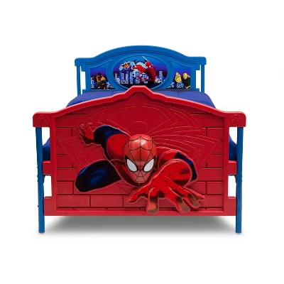 Twin Marvel Spider-Man Plastic 3D Bed - Delta Children - Image 4