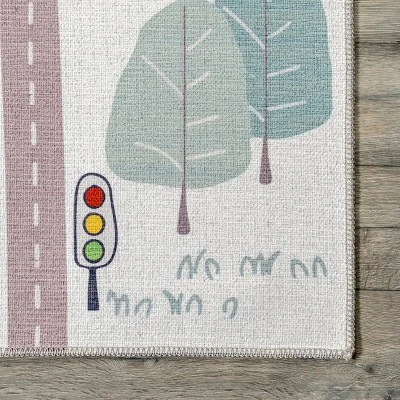 NuLOOM Chalea Kids Town Machine Washable Area Rug - Image 4