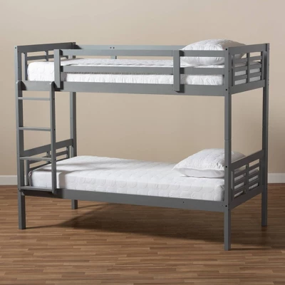 Twin Liam Bunk Bed - Baxton Studio - Image 2