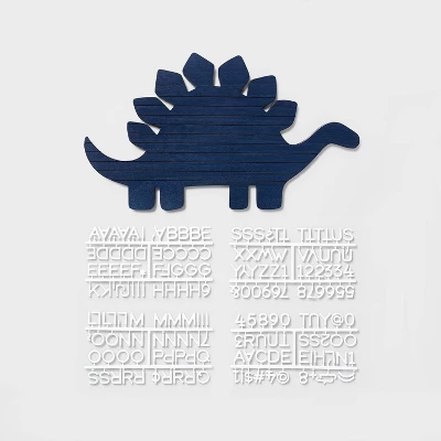 Dinosaur Kids' Letter Board Blue - Pillowfort™ - Image 2
