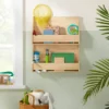 2 Tier Wood Kids' Book Shelf Natural - Pillowfort™