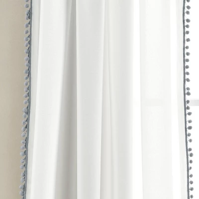 Pom Pom Window Curtain Panel - Lush Décor - Image 2