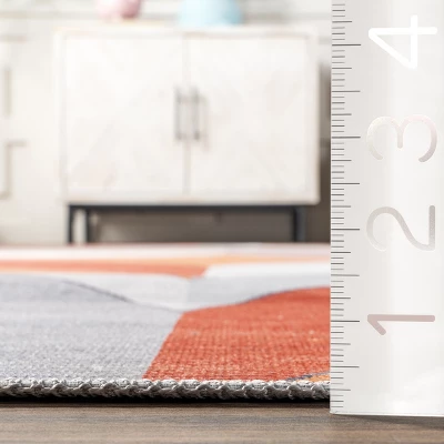 NuLOOM Ilana Retro Machine Washable Kids Area Rug - Image 2