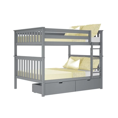 Max & Lily Full Over Full Bunk Bed With Storage Drawers - Image 6