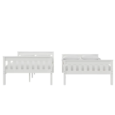 Full Over Full Petty Wood Bunk Bed With USB Port - Room & Joy - Image 9