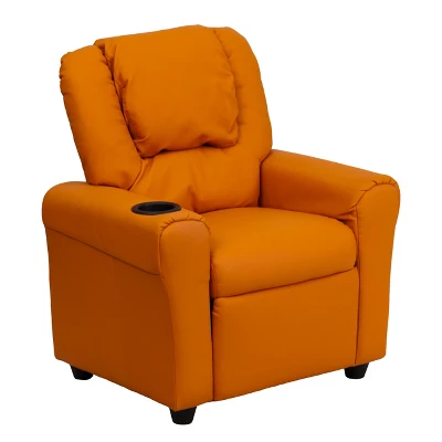Emma And Oliver Contemporary Kids Recliner With Cup Holder And Headrest - Image 18