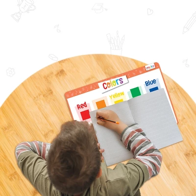 Merka Kids Toddler Silicone Placemat For Dining Table - Alphabet Letters, Numbers, Shapes And Colors Set Of 4 - Image 2