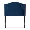 Twin Aubrey Velvet Headboard Blue - Baxton Studio
