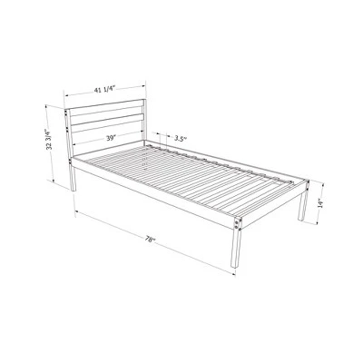 Sweedi Wooden Bed Natural Wood - South Shore - Image 6