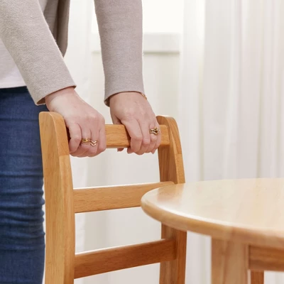 ECR4Kids Three Rung Ladderback Chair, Classroom Seating, Natural, 2-Pack - Image 7