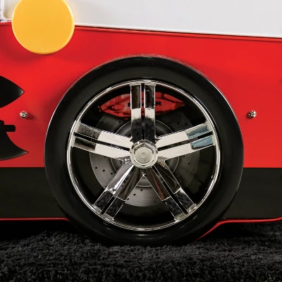 Twin Kamphora Fire Truck Engine Youth Bed - Red - MiBasics - Image 6