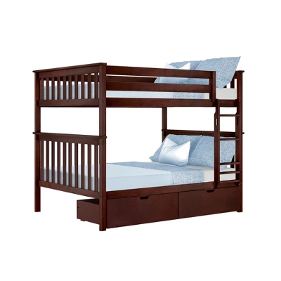 Max & Lily Full Over Full Bunk Bed With Storage Drawers - Image 9