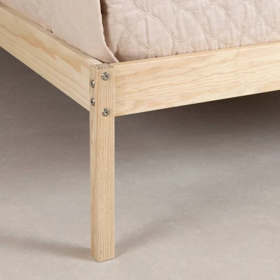 Sweedi Wooden Bed Natural Wood - South Shore - Image 5